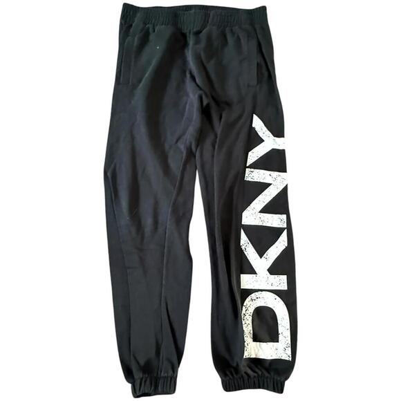DKNY Black Logo Joggers (Size Small) - Picture 1 of 6